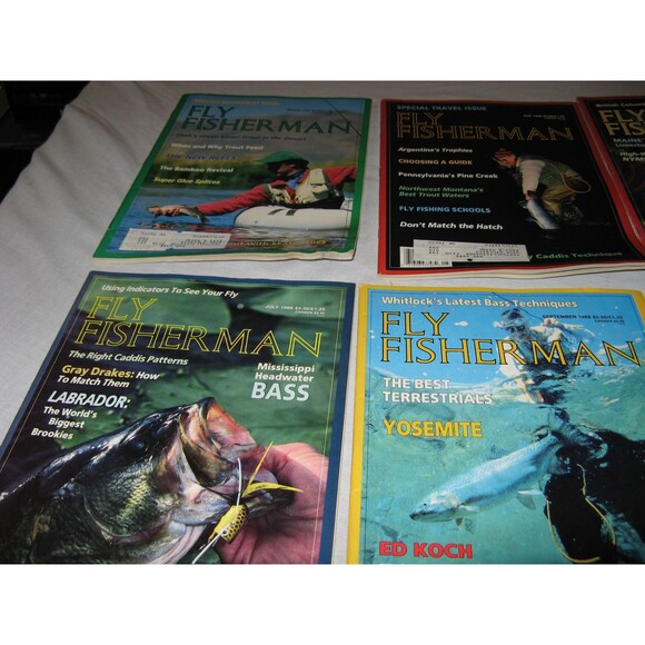 Lot Of 6 Different Fly Fisherman Magazine From 1988 Trout Orvis Fishing Reels - Picture 2 of 4